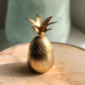 SET OF 2!! Gold Pineapple Shot Glasses